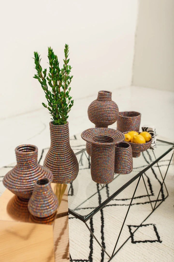 KAZI Metallic Prism Tiny Bulb Vase 4 KAZI Metallic Prism Tiny Bulb Vase