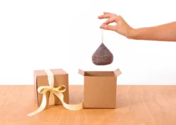 KAZI Multicolor Metallic Bulb Ornament Fair Trade