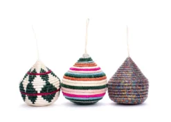 KAZI Multicolor Metallic Bulb Ornament Fair Trade