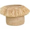 KAZI Home Goods Natural Fringed Large Catch All