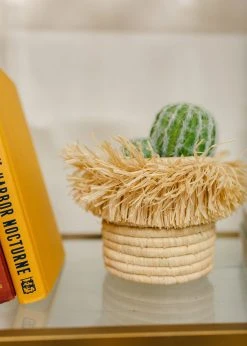 KAZI Natural Fringed Small Catch All