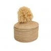 KAZI Home Goods Natural Penelope Pom Pom Box