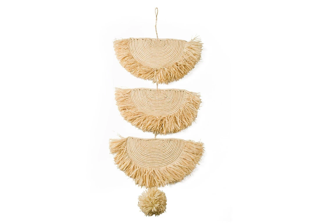 KAZI Natural Raffia Parade Mobile 3 KAZI Natural Raffia Parade Mobile