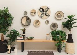 KAZI Home Goods Nea Opal Gray Wall Plate I