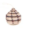 KAZI Fair Trade Patterned Multicolor Metallic Bulb Ornament