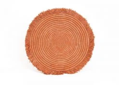 KAZI Peach Large Fringed Wall Charger