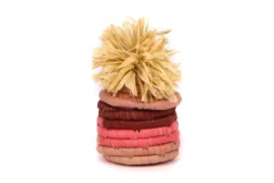 KAZI Fair Trade Pink Pom Pom Basket Ornament