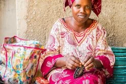 KAZI Silver Blue Kati Vase Home Goods