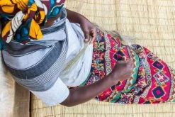 KAZI Home Goods Small Desert Flower Biko Trivet