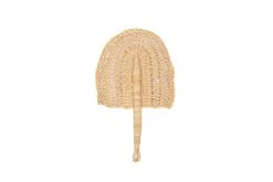 KAZI Home Goods Small Natural Laced Fan