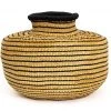 KAZI Striped Black Grass Pot