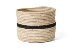 KAZI Striped Black + Natural Storage Basket III Home Goods