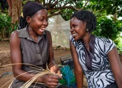 KAZI Tabia Peach Wall Plate II Home Goods