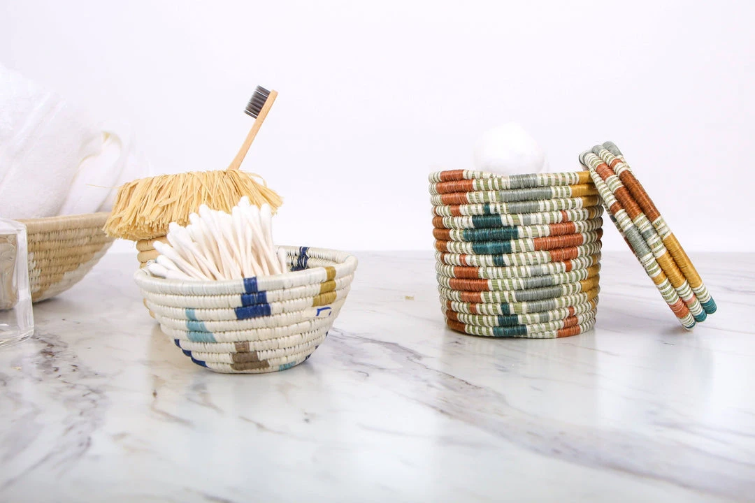 KAZI Tiny Silver Blue Igisozi Catch All Home Goods 4 KAZI Tiny Silver Blue Igisozi Catch All Home Goods