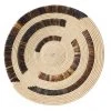 KAZI Home Goods Ugandan Raffia + Banana Bark Wall Plate II