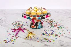 KAZI Vivid Viola Cake Stand Home Goods