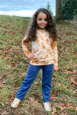 North Of West Kids' Tie Dye Sweatshirt - Amber Sale