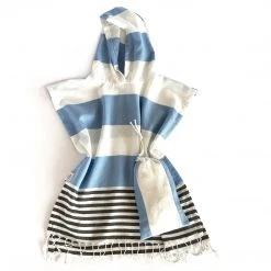 Hilana: Upcycled Cotton Home Goods Kids' Veracruz Upcycled Hooded Poncho Towel