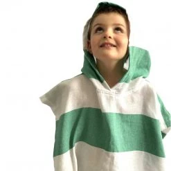 Hilana: Upcycled Cotton Home Goods Kids' Veracruz Upcycled Hooded Poncho Towel