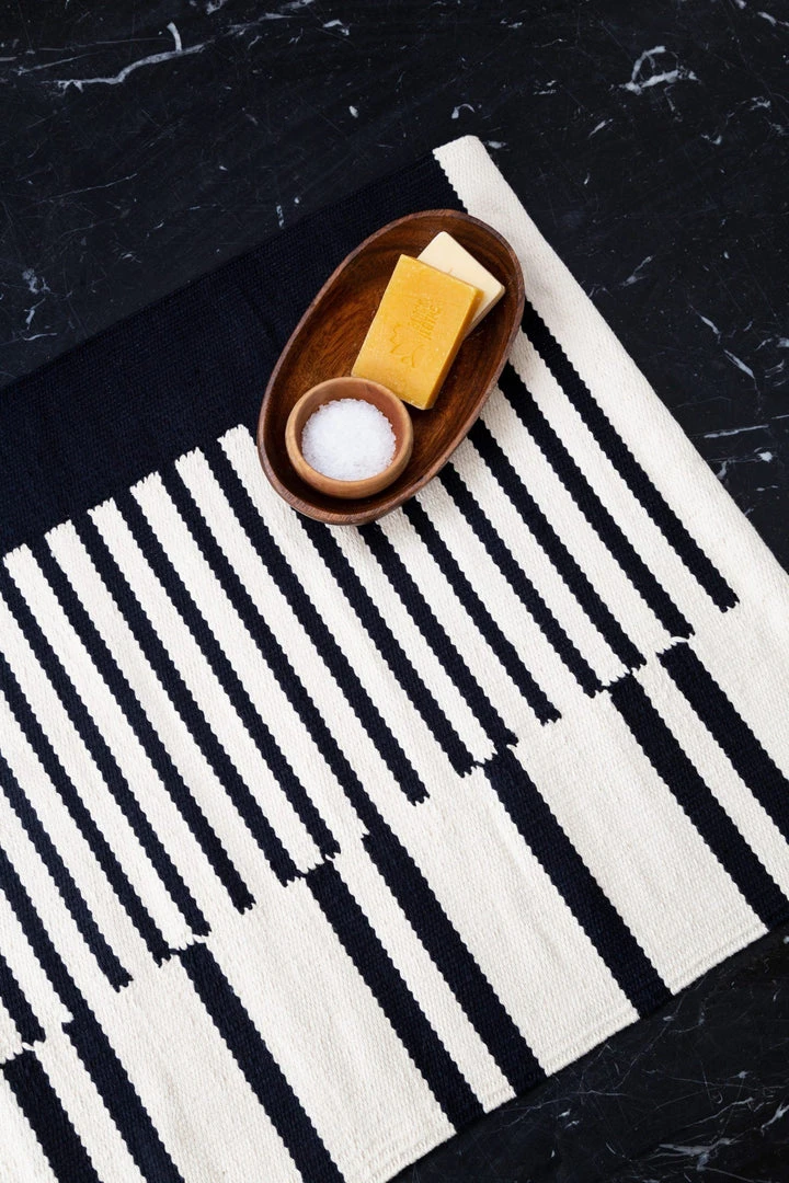 Kiliim Home Goods Black Pier Bath Mat 5 Kiliim Home Goods Black Pier Bath Mat