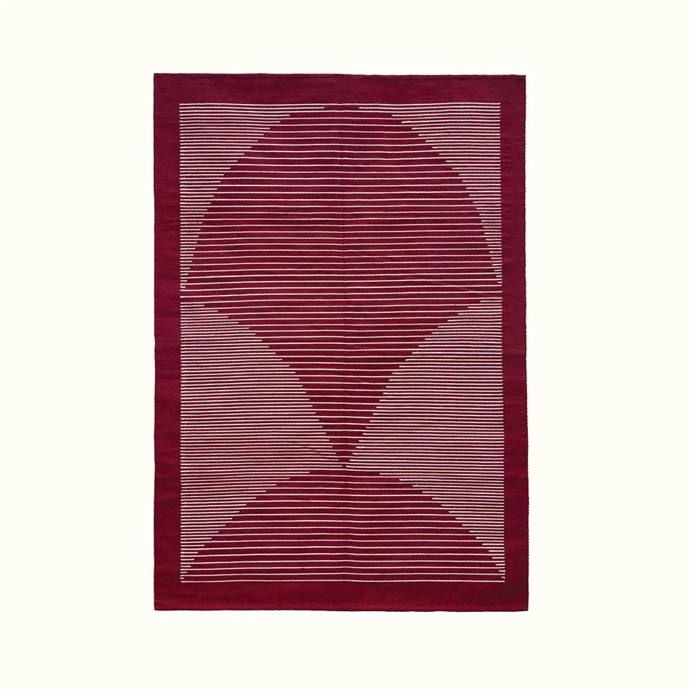 Kiliim Home Goods Burgundy Lotus Rug 3 Kiliim Home Goods Burgundy Lotus Rug