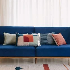 Kiliim Mint Archway Lumbar Pillow Cover