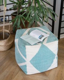 Kiliim Home Goods Riptide Pouf