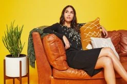 Kiliim Home Goods Scattered Stitch Wool Floor Pillow Cover