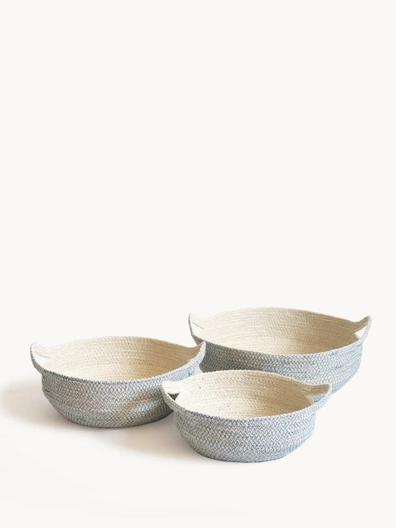 Korissa Amari Fruit Bowl Set - Blue Home Goods 3 Korissa Amari Fruit Bowl Set - Blue Home Goods