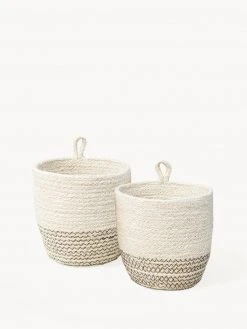 Korissa Amari Loop Bin Set - Brown Home Goods