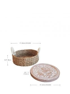 Korissa Bread Warmer + Basket - Bird Round 19 Korissa Bread Warmer + Basket - Bird Round