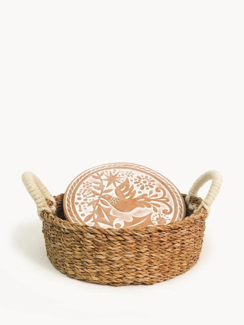 Korissa Bread Warmer + Basket - Bird Round 3 Korissa Bread Warmer + Basket - Bird Round