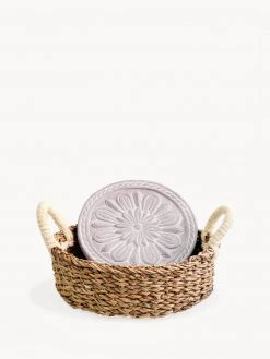 Korissa Home Goods Bread Warmer + Basket - Vintage Flower