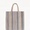 Korissa Dora Jute Tote Bag - Pale Gray