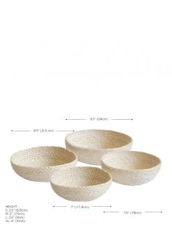 Korissa Kata Candy Bowl Set - White