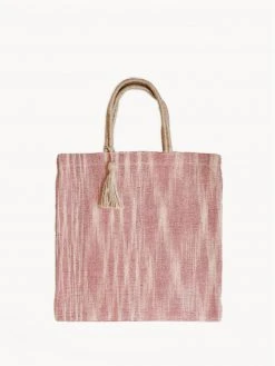 Korissa Accessories Nadi Jute Tote Bag - Red
