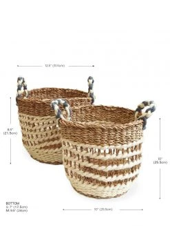 Korissa Ula Mesh Basket Set - White