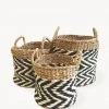 Korissa Home Goods Ula Zigzag Basket Set