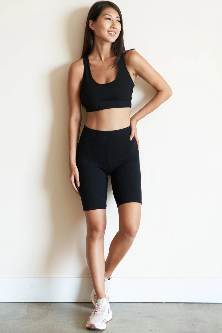 LA Relaxed New Arrivals Eco Rib Tencel Bike Short 3 LA Relaxed New Arrivals Eco Rib Tencel Bike Short