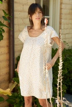 LA Relaxed Magnolia Linen Slip Dress