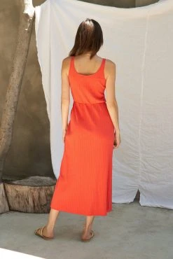 LA Relaxed New Arrivals Jacquard Pointelle Sundress