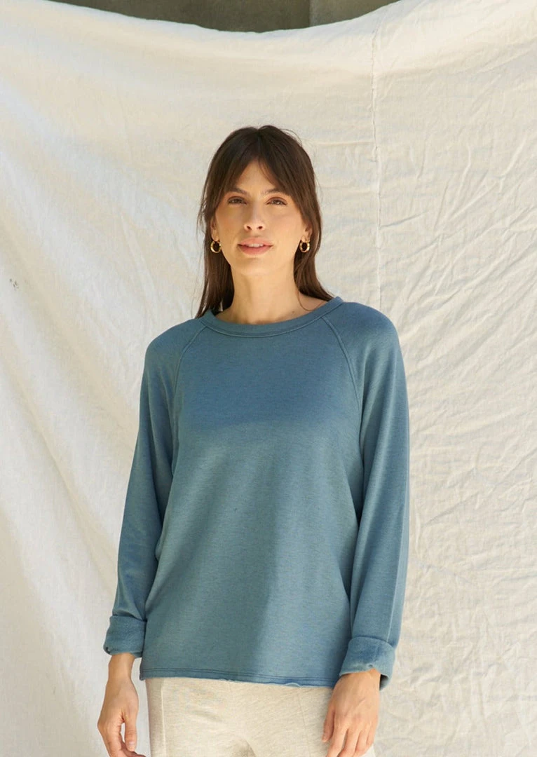 LA Relaxed Raw Modal Raglan Sweatshirt 3 LA Relaxed Raw Modal Raglan Sweatshirt