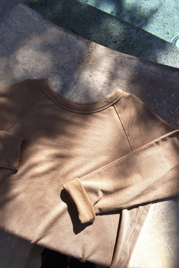 LA Relaxed Raw Modal Raglan Sweatshirt 6 LA Relaxed Raw Modal Raglan Sweatshirt