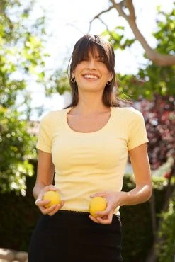 LA Relaxed Scoop Neck Pointelle Tee 17 LA Relaxed Scoop Neck Pointelle Tee