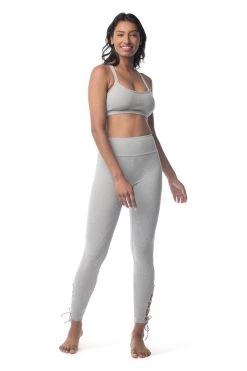 Synergy Organic Clothing Sale Lace Up Legging Pant - Heather Gray 7 Synergy Organic Clothing Sale Lace Up Legging Pant - Heather Gray
