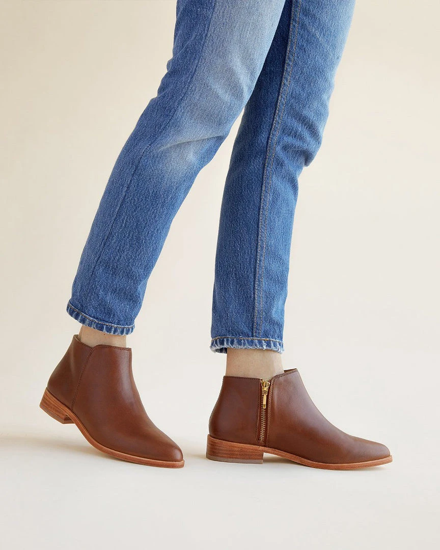 Nisolo Lana Ankle Boot - Brandy 4 Nisolo Lana Ankle Boot - Brandy