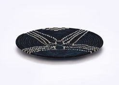 KAZI Home Goods Large Navy Sanaa Woven Wall Plate