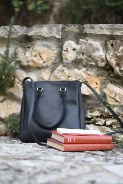 Purse & Clutch Larger Crossbody Handbag - Black