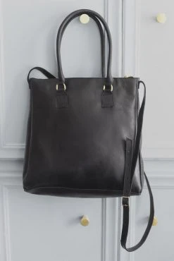 Purse & Clutch Larger Crossbody Handbag - Black