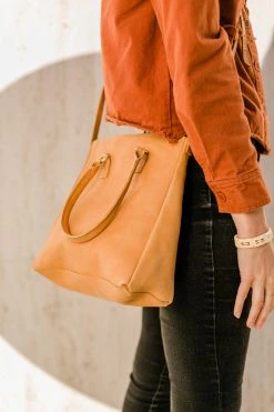 Purse & Clutch Larger Crossbody Handbag - Caramel Accessories